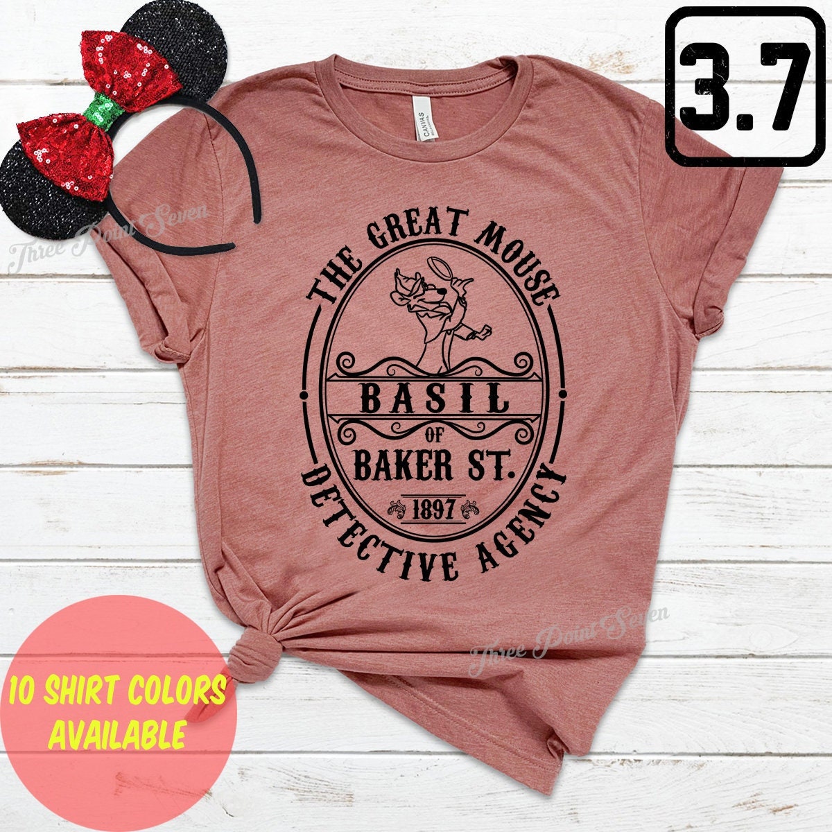 The Great Mouse Detective Agency Shirt - Basil of Baker Street Disney Matching Shirts - E0030
