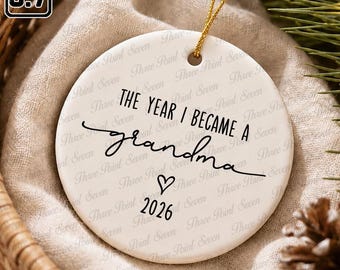 New Grandma Christmas Ornament, Promoted to Grandma Gift, First Christmas as a Grandma Keepsake TN2392