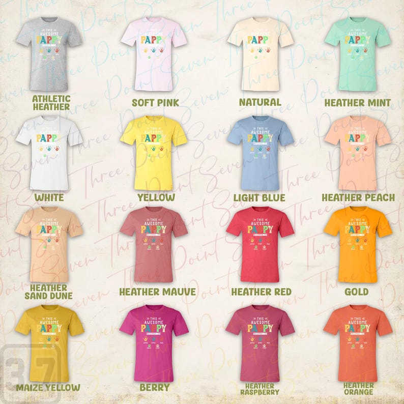 Personalized This Awesome Pappy Belongs to Shirt, Custom Grandpa With ...
