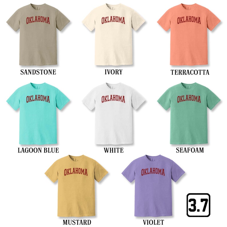 Comfort Colors Oklahoma Shirt, Vintage Oklahoma Shirt, Oklahoma State