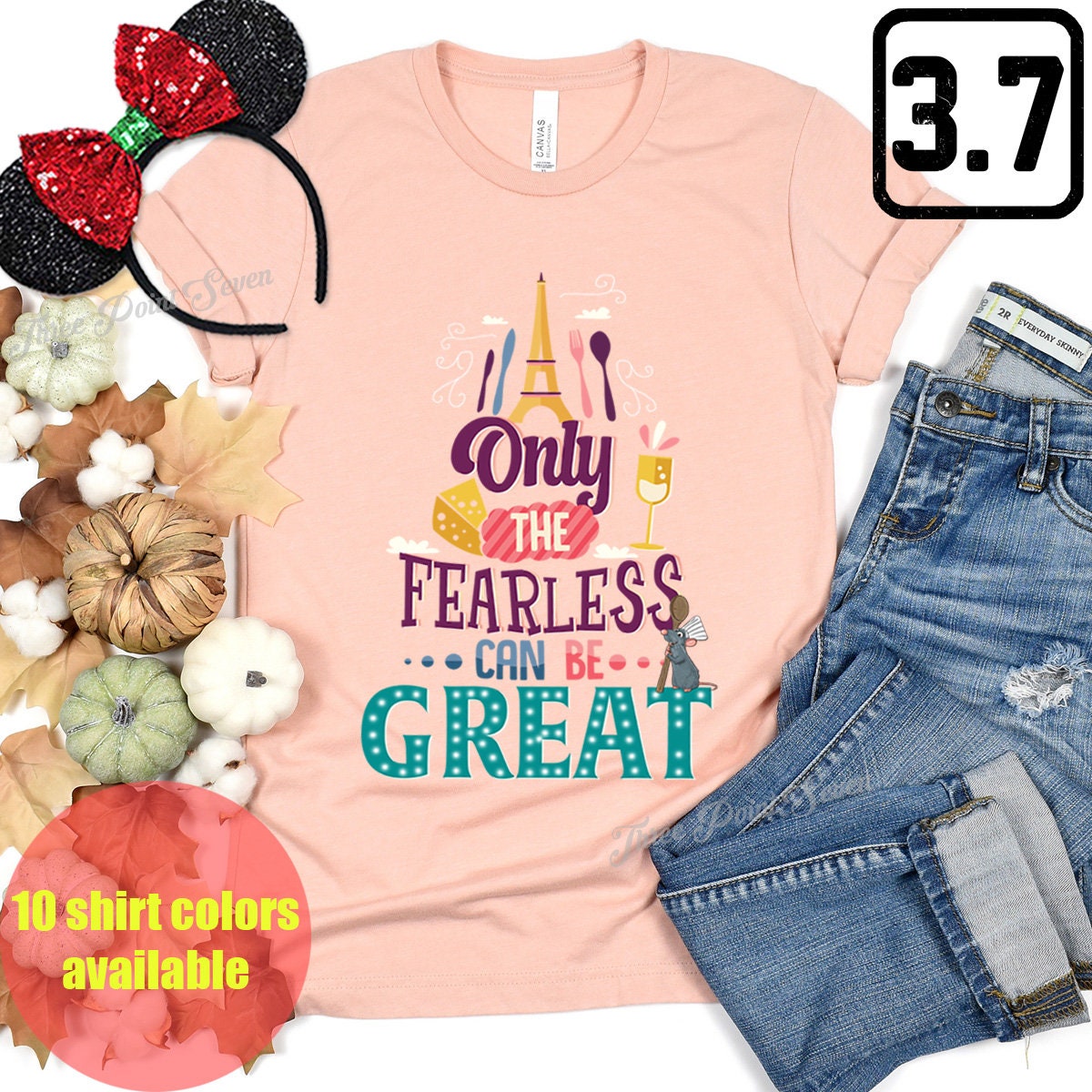Ratatouille Shirt Only the Fearless Can Be Great Shirt Etsy
