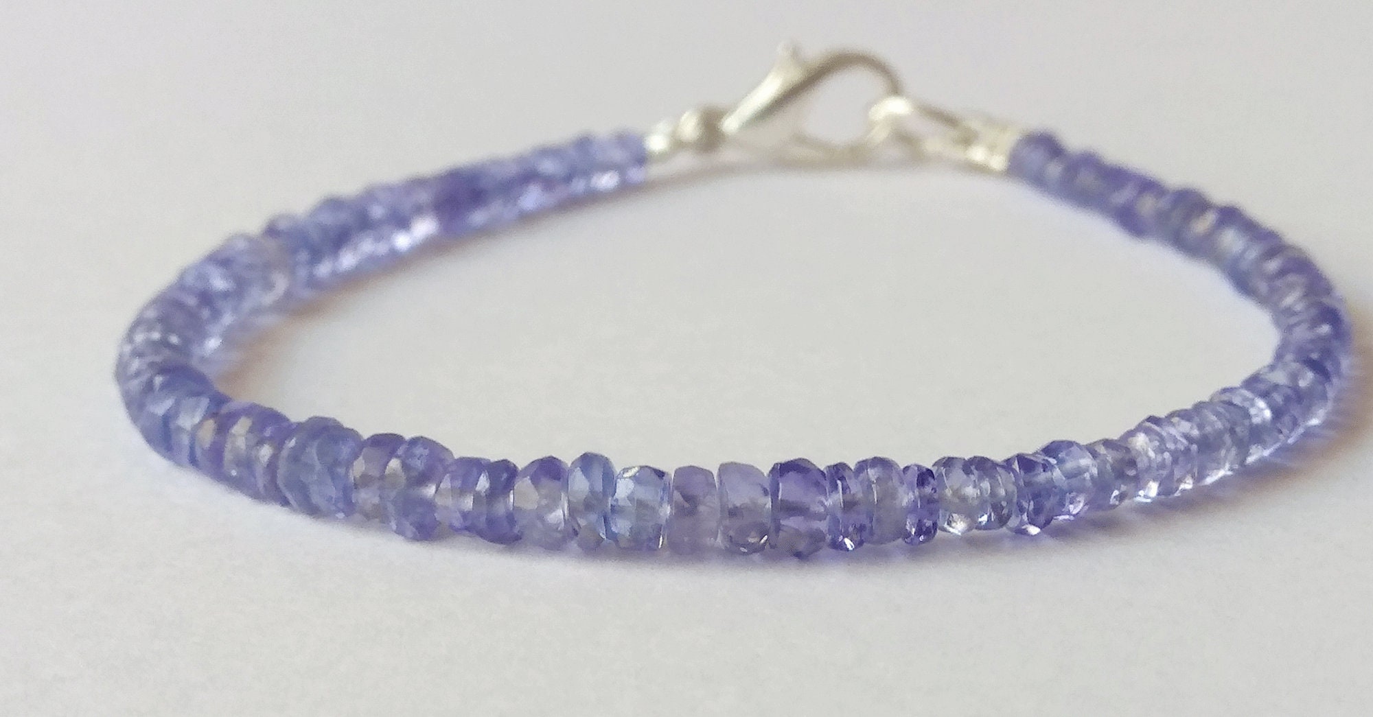 Bracelet Tanzanite Beads Jewelry Bracelet Tanzanite Jewelry Etsy