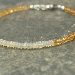 Opal Armband: Citrin & Perlenschmuck