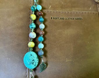 Turquoise Beaded Bag Flair