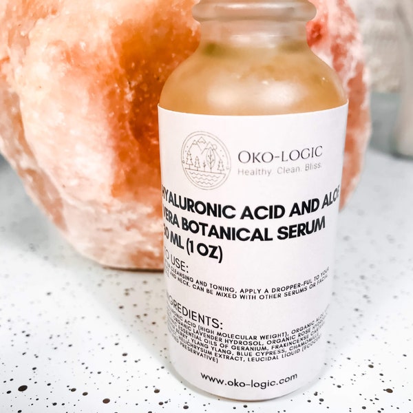 BEST FACE SERUM – Hyaluronic Acid Serum – Glow – Soothing – Moisturizing – 100% Natural Skin Care – Aloe Vera Serum – 1 oz/30ml