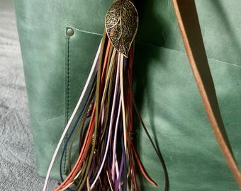 Suede Boho Tassel (Olive, Rust, Purple, Lavender, Brown, Beige)