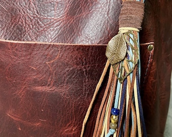 Colorful Boho Tassel (Brown, Chocolate, Navy, Blue, Cream)