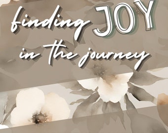 Christian Faith Planner, Finding Joy in the Journey, 21-Day Devotional Journal, Printable Devotion Guide, Daily Scripture Reflection
