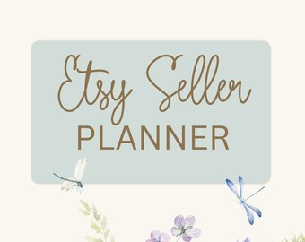 Etsy-sellerplanner: zakelijke agenda van 38 pagina's (digitale download)