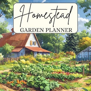 Homestead Garden Planner | Printable Gardening Journal | Vegetable & Herb Garden Organizer