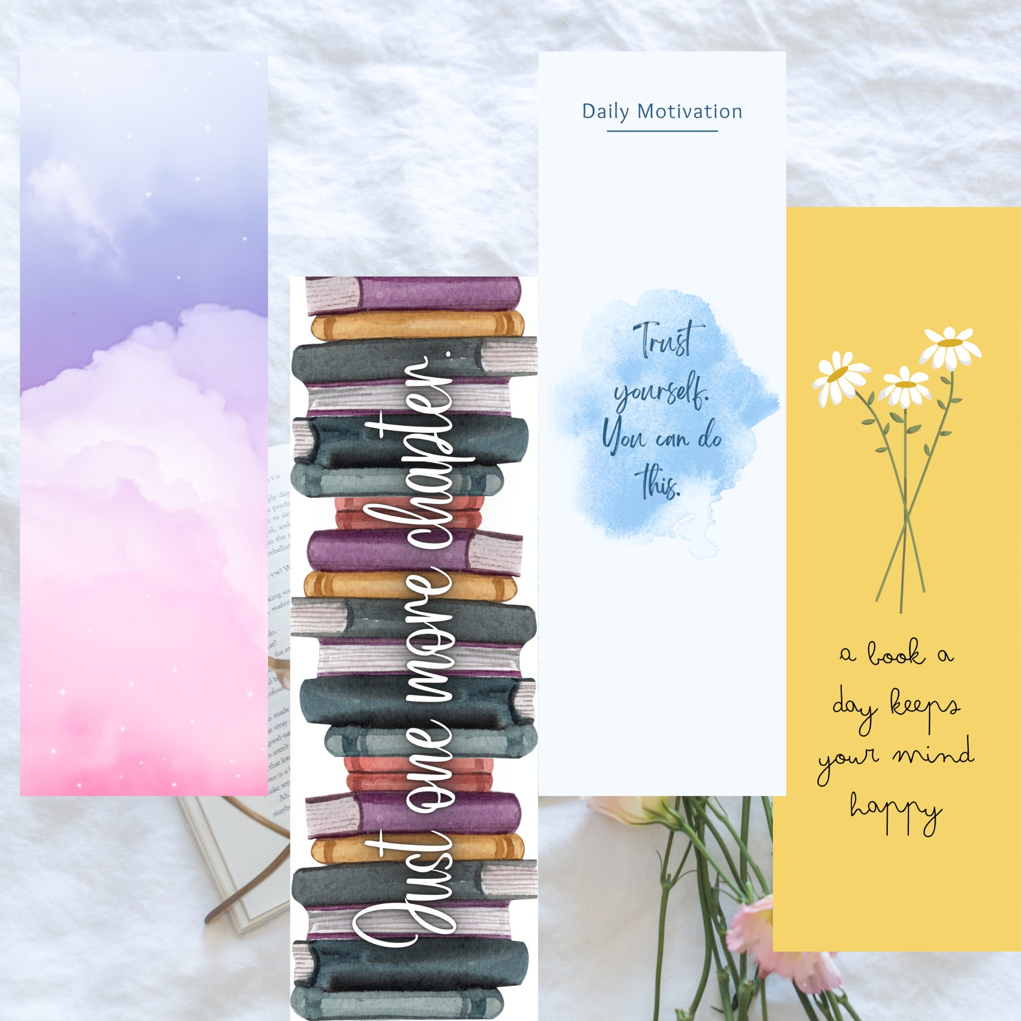 Assorted Bookmarks: Printable Reading Material (digital Download) - Etsy