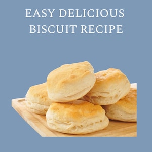 Tarjeta con receta de galletas de sartén, galletas fáciles imprimibles, descarga digital, galletas sureñas, pan sin levadura, receta de comida reconfortante, arte culinario