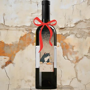 Cat & Wine Bookmark Set: Funny Gift for Book Lovers