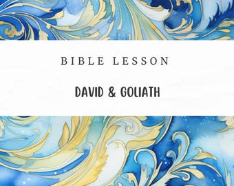 Lição Bíblica de Davi e Golias: Estudo de Fé e Coragem (PDF)