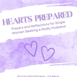 Prayer Journal Planner: 30-Day Devotional for Single Women (Printable PDF)