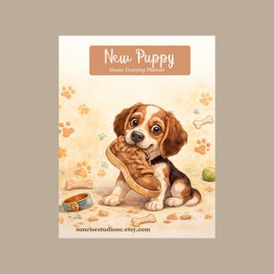 New Puppy House Training Planner, Potty Log, Dog Tracker, Schedule (Printable) 21 Pages