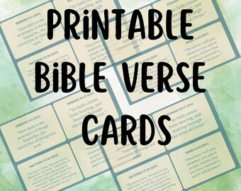Faith Scripture Cards: Bible Verse Affirmations (Digital Download)
