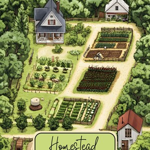 Homestead Garden Planner | Printable Gardening Journal | Vegetable & Herb Garden Organizer
