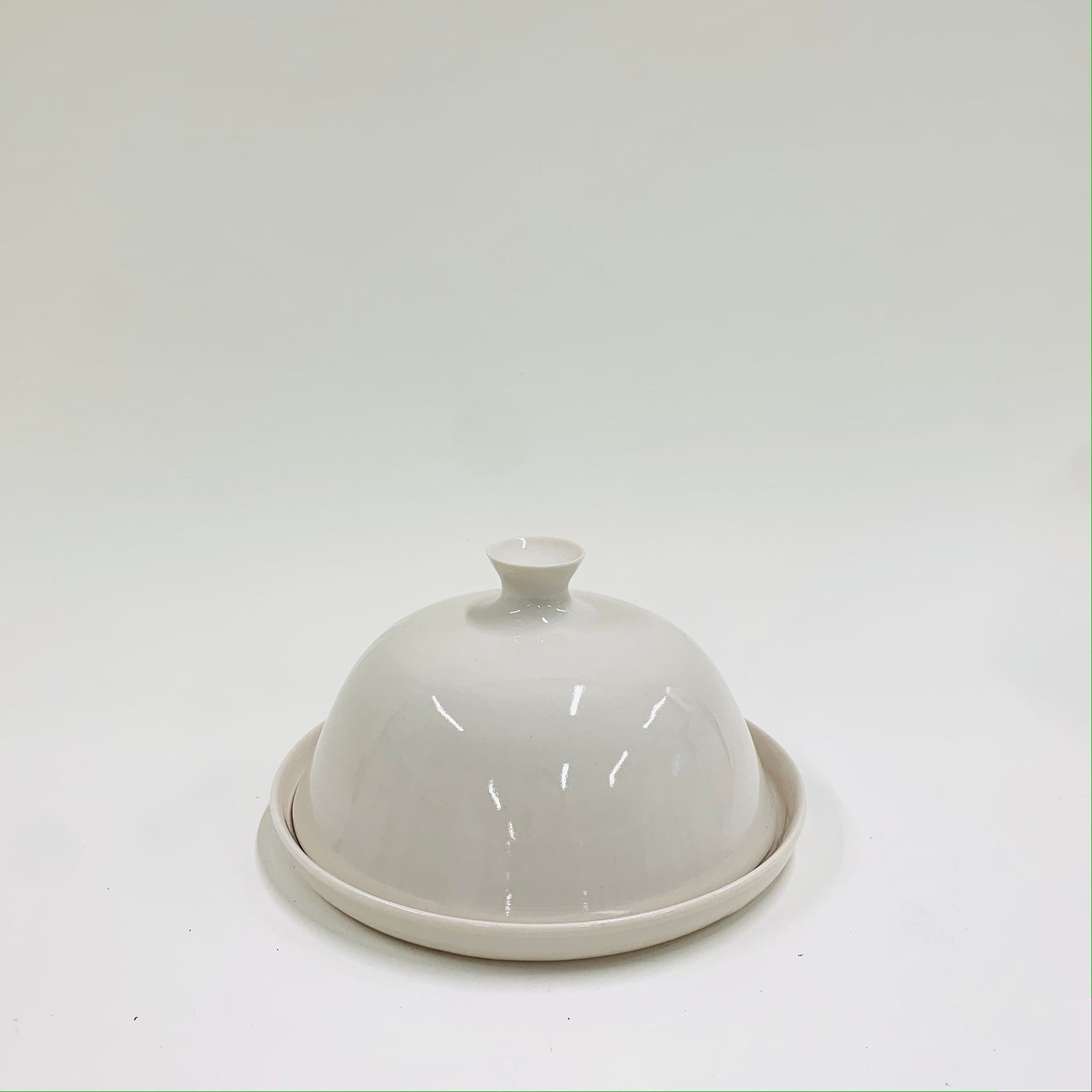 Classic white ceramic butter dish white butter dish Etsy