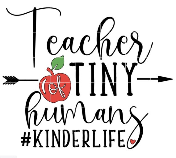 Teacher Of Tiny Humans Kinderlife Etsy