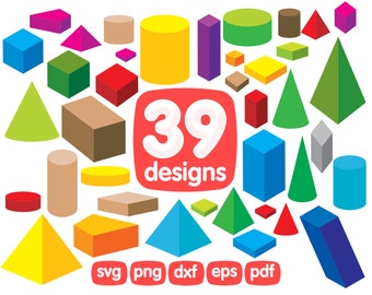 Download 3d Shapes Svg Etsy