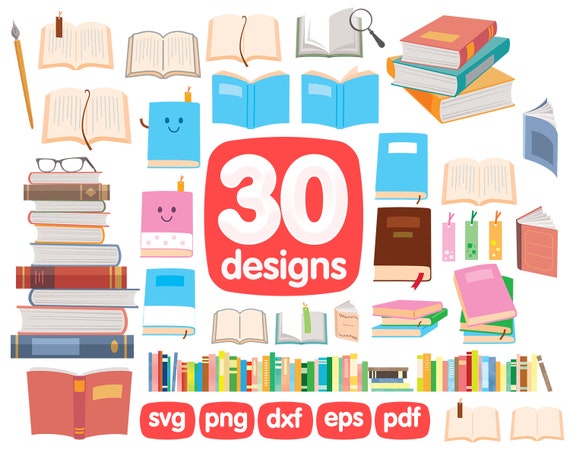 Download Book Clipart Bundle Png Images School Clipart Open Book Etsy