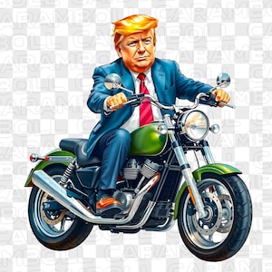 Donald Trump Biker PNG