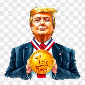 Donald Trump Сhampion PNG