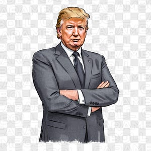 Trump illustration PNG