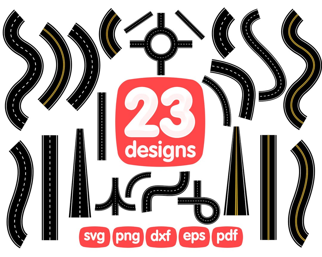 23 Road Clipart Bundle Highway Clipart Way Clipart Journey - Etsy