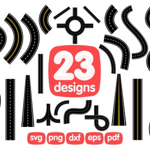 23 Road Clipart Bundel, Highway Clipart, Way Clipart, Journey Clipart, Trip Clipart, Driveway Clipart, Asphalt Road Clipart, Bitumen Clipart