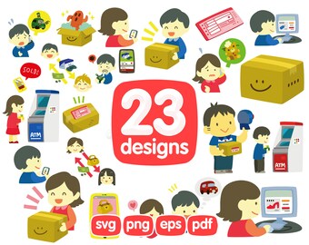 23 Zakupy Online Clipart, Dostawa Png, Dostawa Eps, Dostawa Svg, Dostawa Cricut, Ilustracja Dostawy, Dostawa Cute Clipart, Wektor