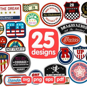 25 Anstecker Clipart Bundle, For the Dream, 28 Way, Departure 28, Hergestellt mit reinem Pflanzenöl, Krone, die geschätzten meine Gedanken, gehen