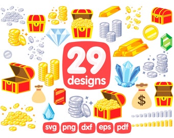 29 Coins Clipart Svg, Money Clipart, Coin Clipart, Gold Clipart, Gold Coin Clipart, Gold Coins Clipart, Coin Purse Clipart