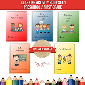 Additional Learning Preschool/First Grade Learning Book Set | Etsy
