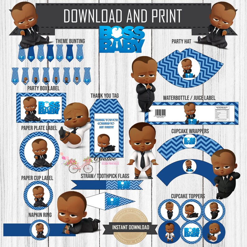 BOSS BABY Party Printables/Boss Baby Party/ Boss Baby Party | Etsy