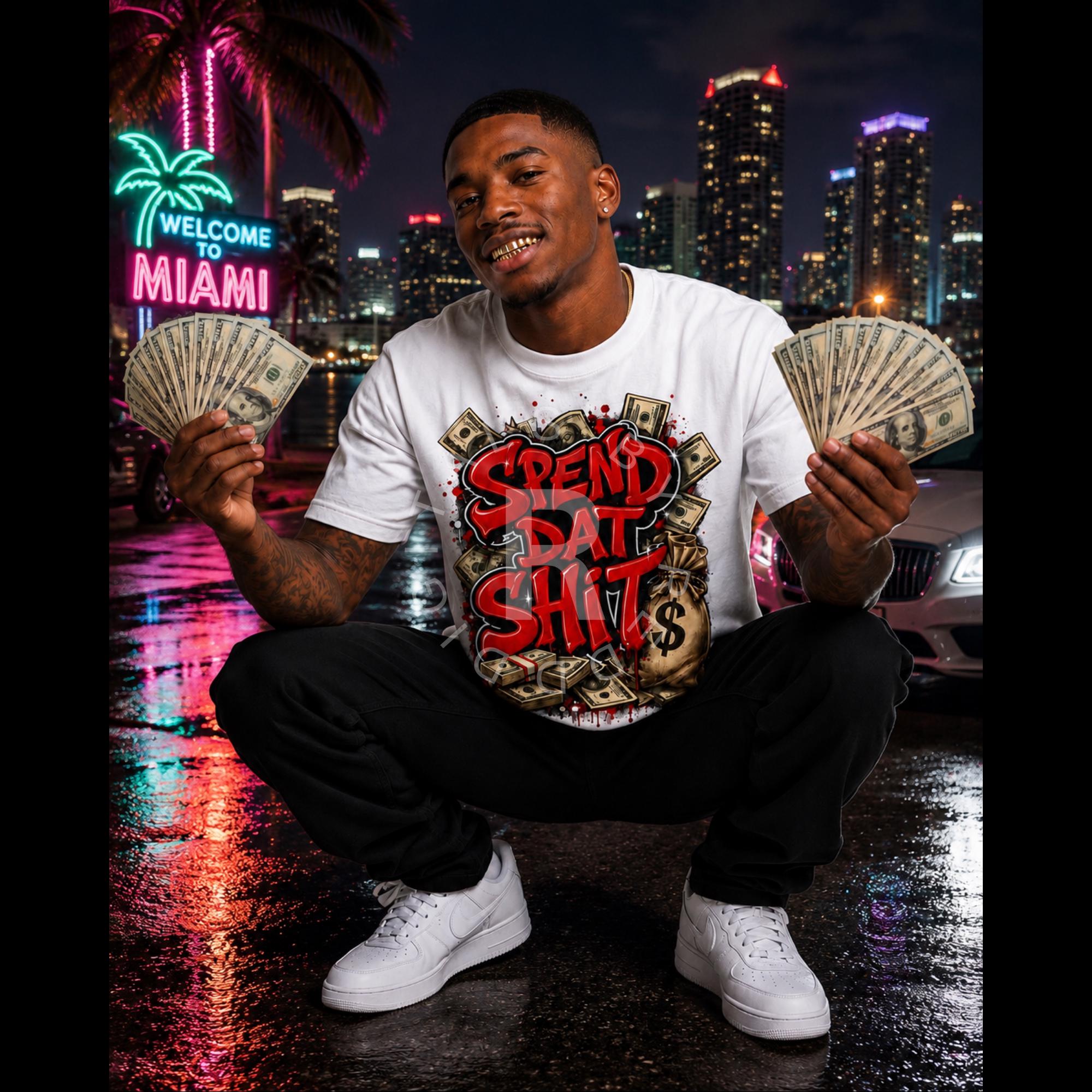 Spend Dat Png Spend Dat Sh*t PNG | Money PNG Design for T-shirts | Urban Graphic Tee ...