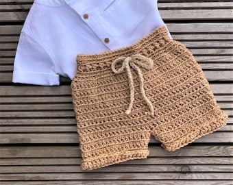 Haakpatroon short voor baby's/jongens: pasgeboren tot 4 jaar