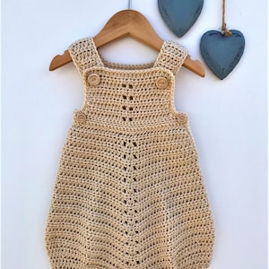 Crochet Pattern Baby Romper - Newborn to 24 months