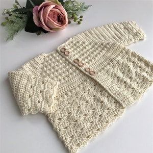 Crochet Pattern Baby Cardigan Newborn to 24 Months - Etsy