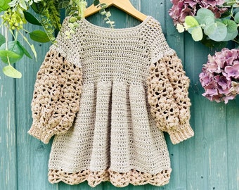 Crochet Pattern Baby or Girls Dress - 6 months to 8 years