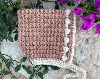 Crochet Pattern Pixie Bonnet Baby and Child Newborn to 6 years