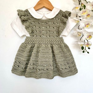 Crochet Pattern Baby or Girls Dress Newborn to 8 years image 3