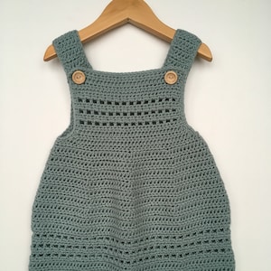 Crochet Pattern Baby Dress / Pinafore Newborn to 36 months image 4