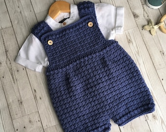 Crochet baby top dress for boy
