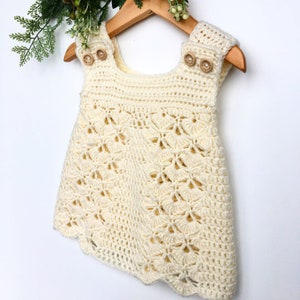 Crochet Pattern Baby Dress / Pinafore - newborn to 36 months