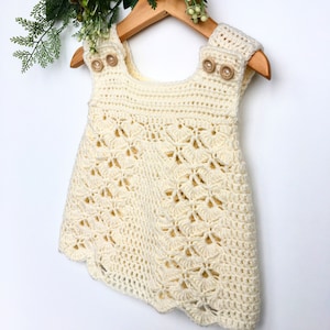 Crochet Pattern Baby Dress / Pinafore - newborn to 36 months