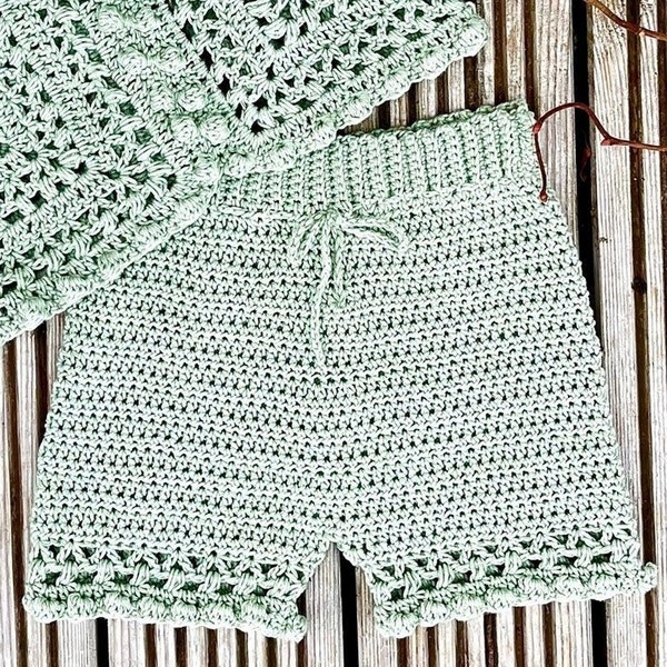 Crochet Pattern Baby/Girls Shorts - 6 months to 10 years