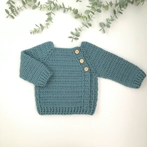 Crochet Pattern Baby and Childrens Sweater Newborn to 6 years image 3