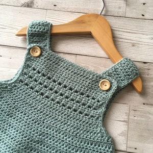 Crochet Pattern Baby Dress / Pinafore Newborn to 36 months image 10